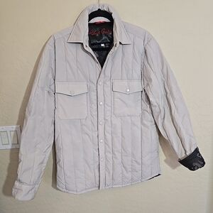 Robert Graham Quilted Jacket Off White Size S